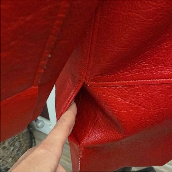 Chanel Red Leather Women's Jacket, S - Picture 8 of 12